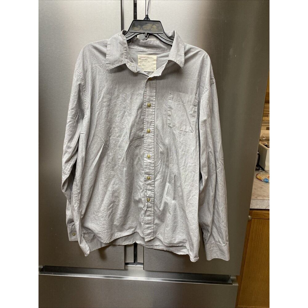 Wrangler Mens Shirt XL Western Gray Button Up